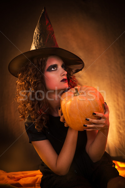 Halloween witch Stock photo © MilanMarkovic78