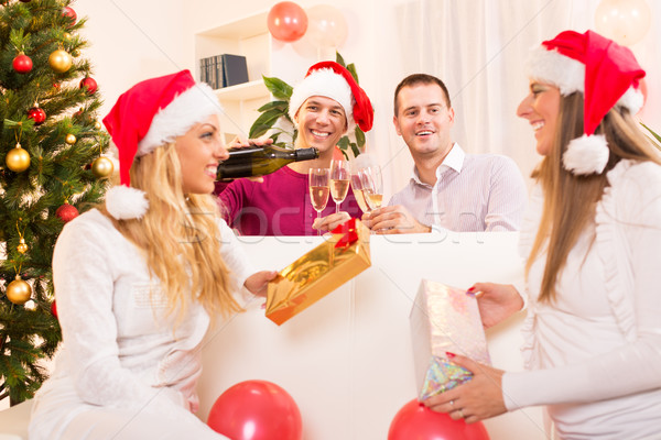 Celebrating Christmas Or New Year Stock photo © MilanMarkovic78