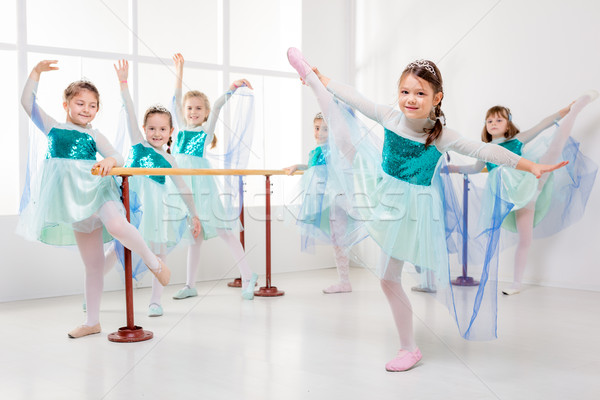 Little Girls Practicing Ballet Stock photo © MilanMarkovic78