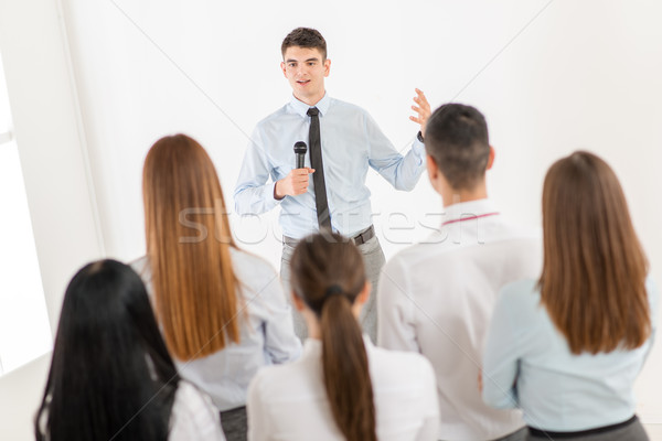 Businessman Giving Presentation Stock photo © MilanMarkovic78