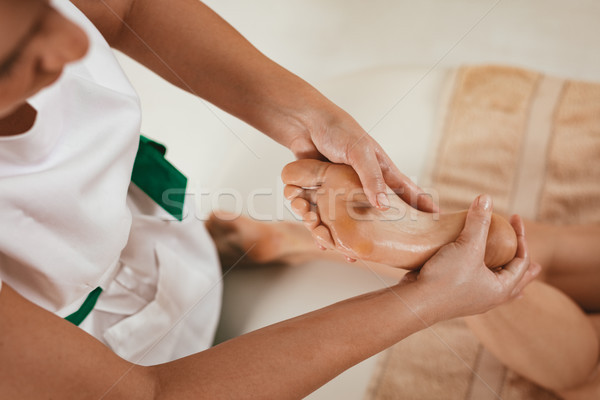 Stock photo: Reflexology Foot Massage