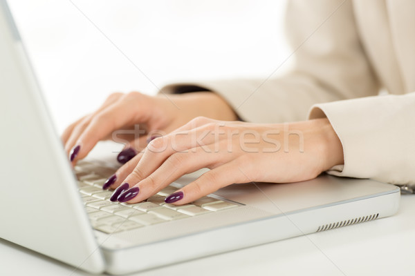 Typing On The Keyboard Stock photo © MilanMarkovic78