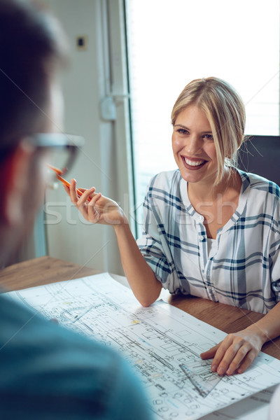 Stockfoto: Altijd · genieten · werken · ander · jonge · geslaagd