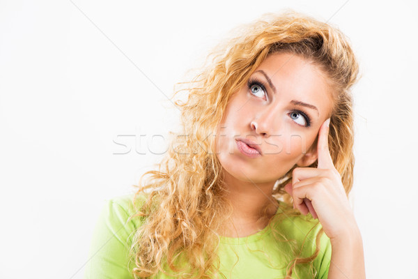 Thinking and Looking Up Stock photo © MilanMarkovic78