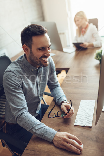 His Smile Is A Sure Sign On Success Stock photo © MilanMarkovic78
