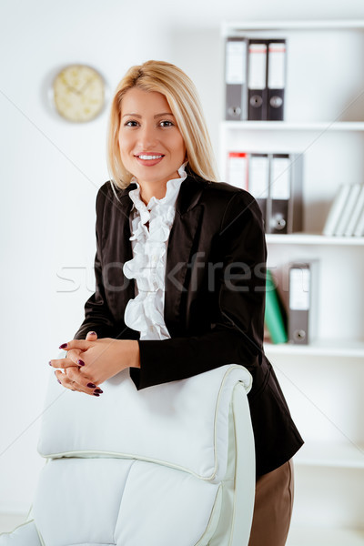 Сток-фото: красивой · деловая · женщина · портрет · молодые · Постоянный · служба