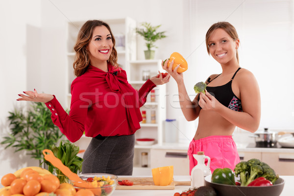 Stock photo: Blogger Girl On The TV Show