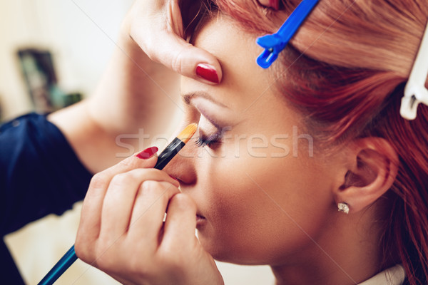 Make-up artist model ochi Imagine de stoc © MilanMarkovic78