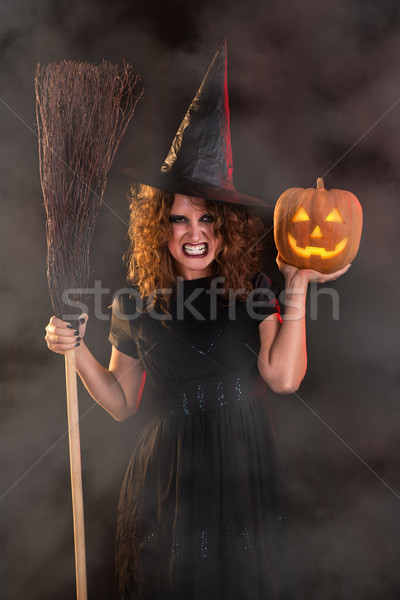 Halloween witch Stock photo © MilanMarkovic78