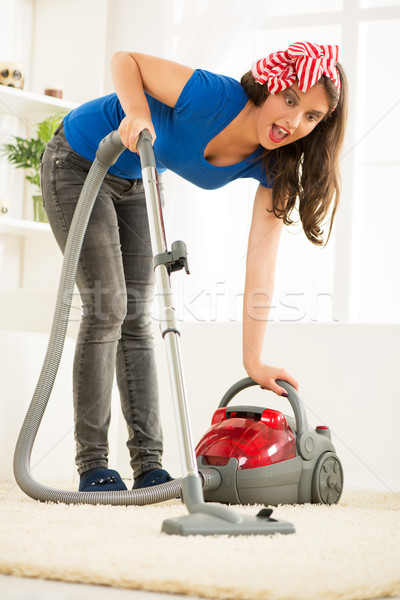 Vacuuming Carpet Stock photo © MilanMarkovic78
