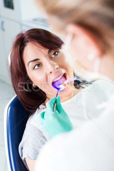 Stomatologicznych leczenie uv lampy dentysta Zdjęcia stock © MilanMarkovic78