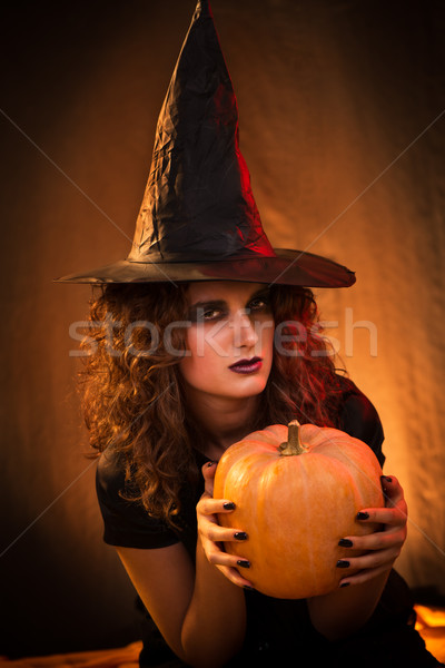 Halloween witch Stock photo © MilanMarkovic78