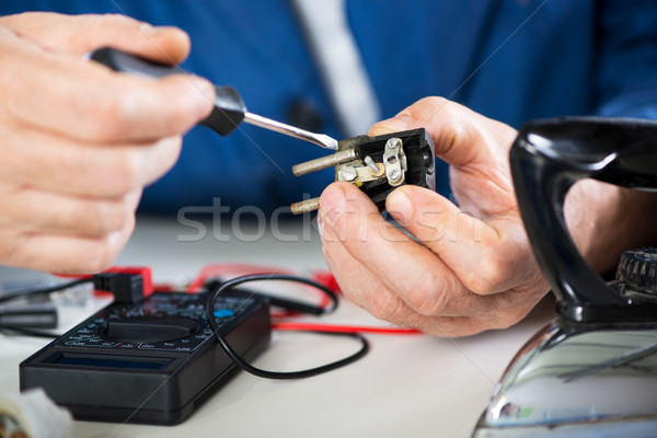 Repairing Old Power Plug Stock photo © MilanMarkovic78