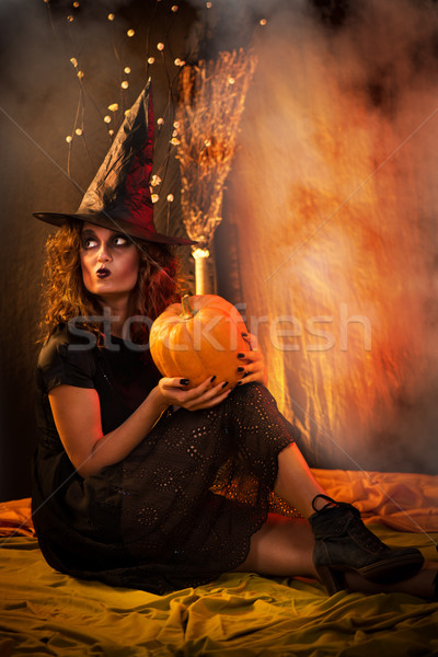 Halloween witch Stock photo © MilanMarkovic78