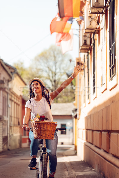 Enjoying Her Ride Stock photo © MilanMarkovic78