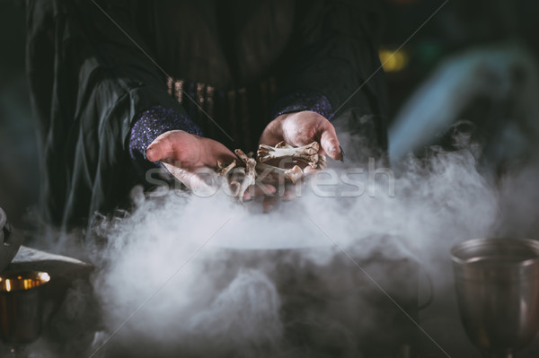 Bones In Witch's Hands Stock photo © MilanMarkovic78
