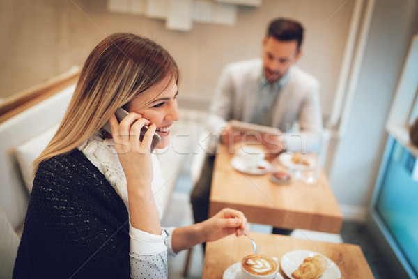 Stock photo: Businesswoman On A Coffee Break