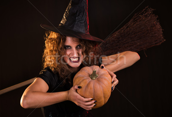 Halloween witch Stock photo © MilanMarkovic78