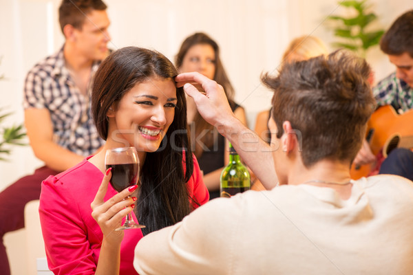 Stock photo: Courtship At House Party