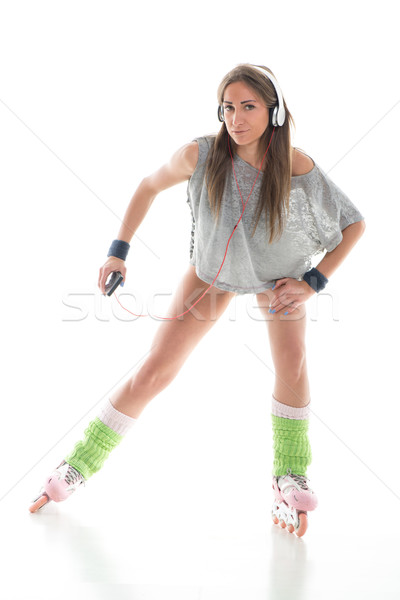 Girl In Roller Skates Stock photo © MilanMarkovic78