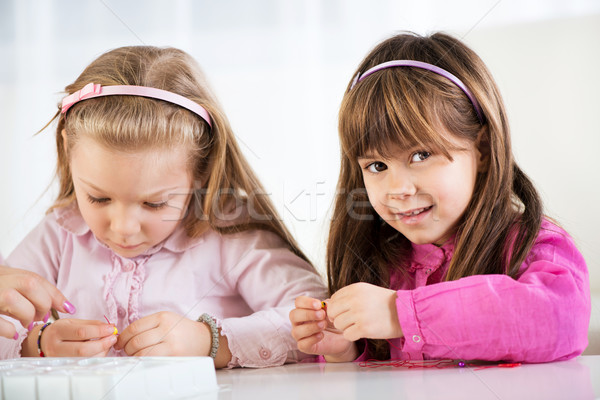 Two cute little girl Stock photo © MilanMarkovic78