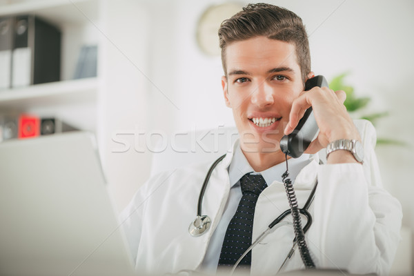 Portrait Of A Handsome Doctor Stock photo © MilanMarkovic78