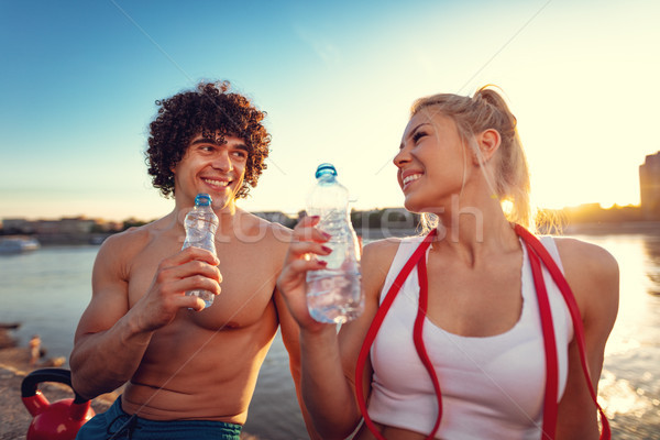 Quick Water Break  Stock photo © MilanMarkovic78