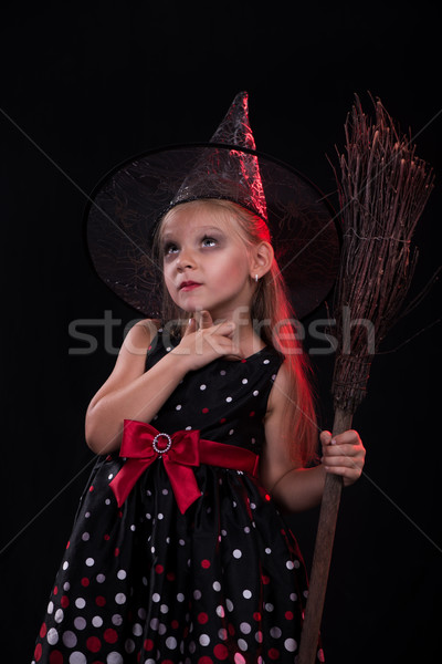Halloween little witch Stock photo © MilanMarkovic78