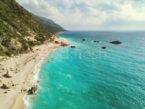 Escapar civilización playa de arena rocas Foto stock © MilanMarkovic78