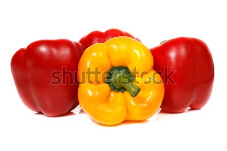 Red and yellow bell pepper composition Stock photo © MilanMarkovic78