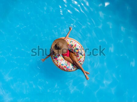 Relaxing In The Pool Stock photo © MilanMarkovic78