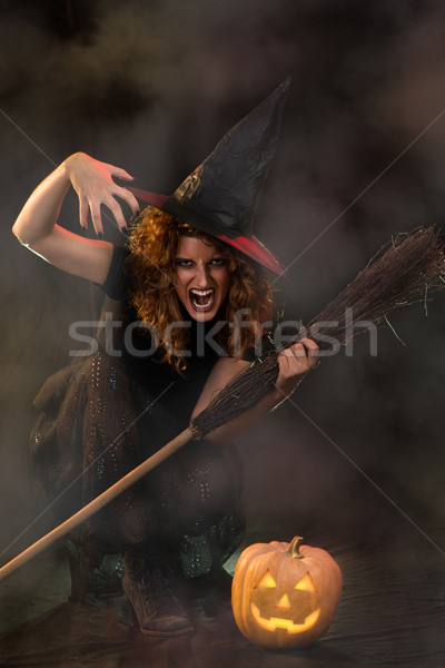 Halloween witch Stock photo © MilanMarkovic78