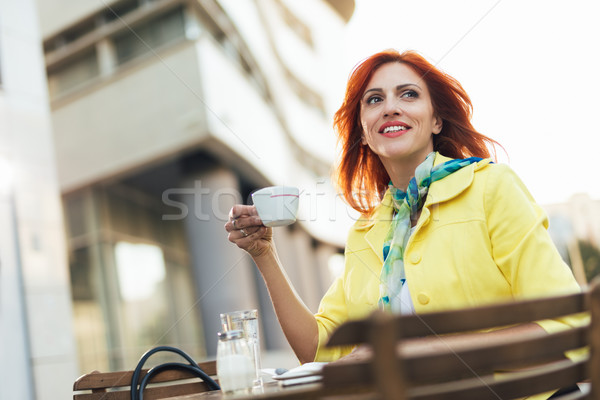 Businesswoman On A Coffee Break Stock photo © MilanMarkovic78