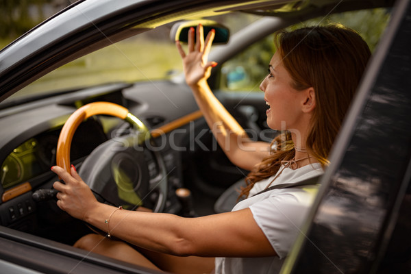 Stuck In Traffic Jam Stock photo © MilanMarkovic78