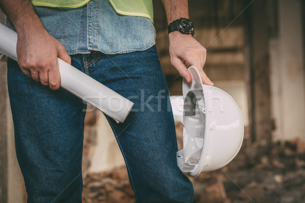 Stock photo: Architect At Construction Site