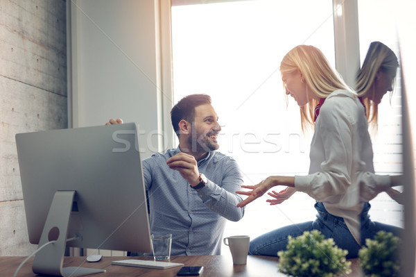 Stock photo: They're Not Afraid To Go Big With Their Ideas