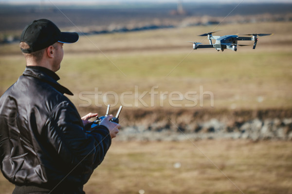 Man Navigating A Drone Stock photo © MilanMarkovic78