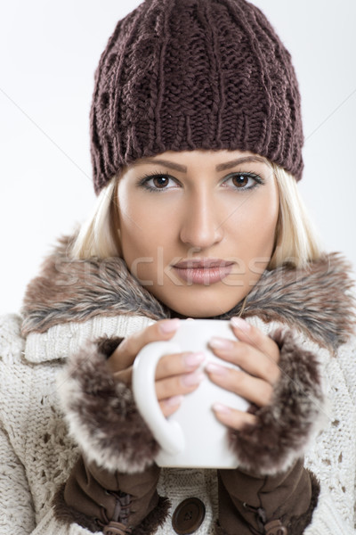 Heating With A Cup Of Tea Stock photo © MilanMarkovic78