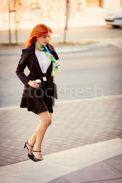 Succesfull Businesswoman On The Way In Building Stock photo © MilanMarkovic78