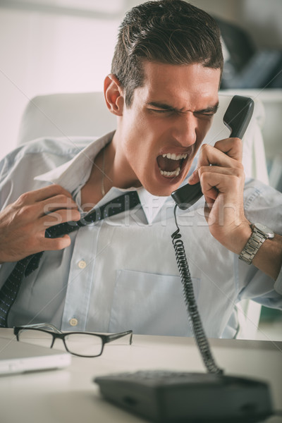 Stock photo: Angry Businessman