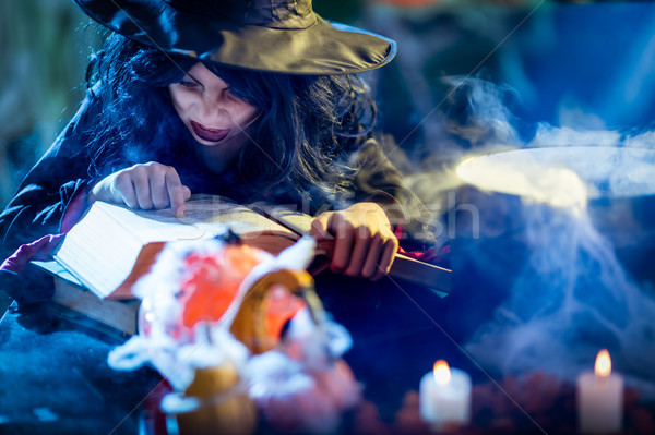 ведьмой приготовления магия лице чтение Сток-фото © MilanMarkovic78