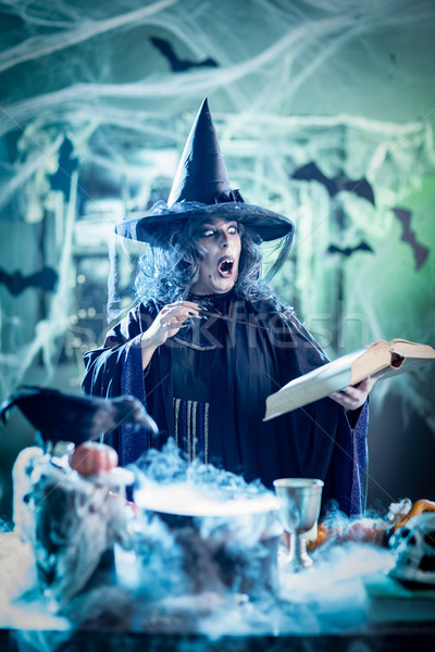 Witch Is Cooking Magic Potion Stock photo © MilanMarkovic78