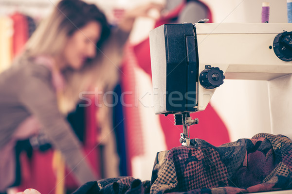 Close-up Of Sewing Machine Stock photo © MilanMarkovic78