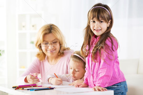 Cute little girl Stock photo © MilanMarkovic78