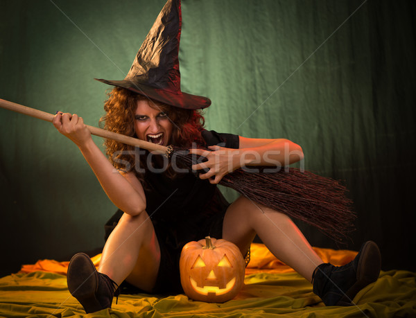 Halloween witch Stock photo © MilanMarkovic78