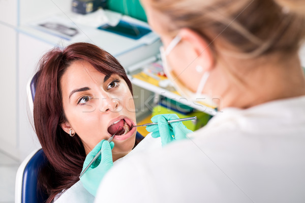 Dentaires dentiste hygiène dentaire patient bouche [[stock_photo]] © MilanMarkovic78