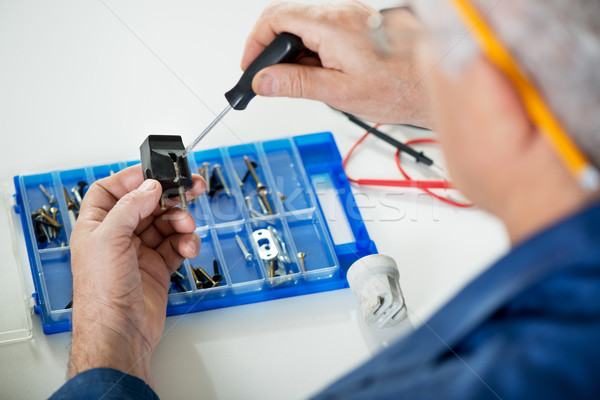 Repairing Old Power Plug Stock photo © MilanMarkovic78