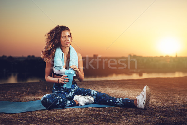 Quick Water Break  Stock photo © MilanMarkovic78