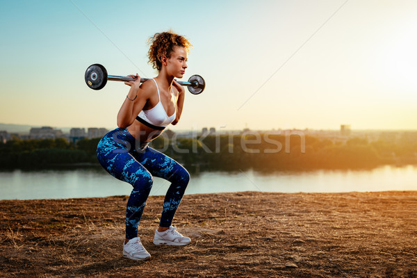 Training In Nature Stock photo © MilanMarkovic78