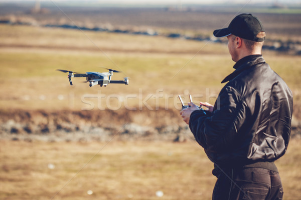 Man Navigating A Drone Stock photo © MilanMarkovic78